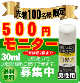 画像1: 黒にんにくシャンプー　自髪力エクストラ（30ml×1本）　モニター (1)